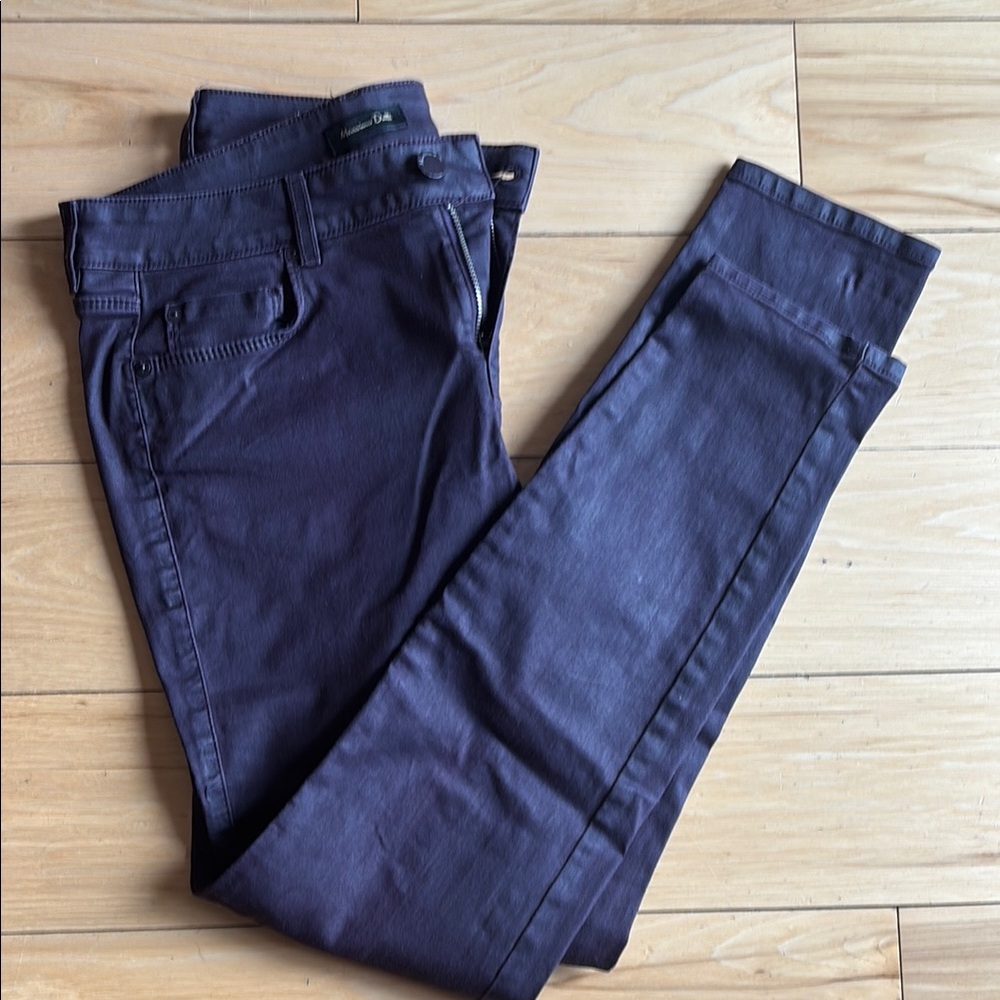Size 8 Massimo Dutti Deep Purple Ankle Length Pants